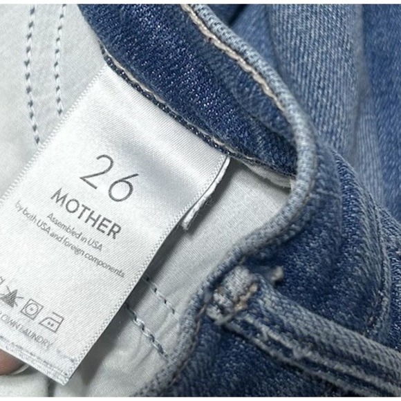 MOTHER Denim Cropped Ankle Jeans - Picture 7 of 9